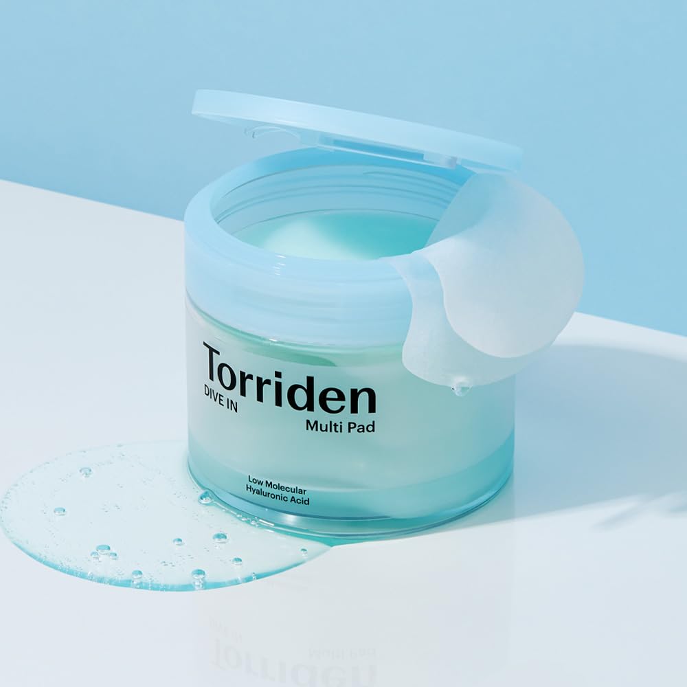 Torriden Dive-In Мульти-Пэды (80 колодок) [Официальный и подлинный] Увлажняющий, Гидратирующий, Очищающий тоник-сыворотка. Отличная адгезия, освежающий, быстр