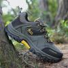 Men's Large Size Low-Top Leather Hiking Shoes - Non-Slip and Wear-Resistant for Autumn and Winter