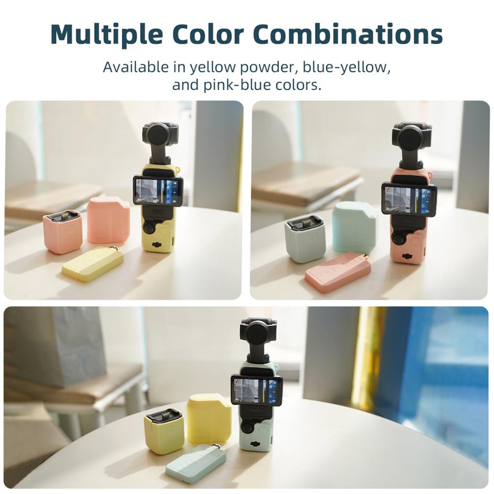 Силиконовый чехол для ручки DJI Osmo Pocket 3 Мягкий чехол-накладка Защитная крышка для объектива Защитный чехол от царапин для аксессуаров DJI Pocket 3