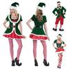 Мужчины Рождество Женщины Эльф Санта Клаус Косплей Костюмы Карнавальная Вечеринка Игра Роль