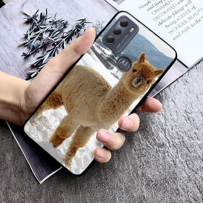 Чехол для телефона Lama Alpacas Animal Edge 20 Edge 20 Lite E7 Power E40 E20 One Action G10 G Play G22 G52 G60 E32 G8