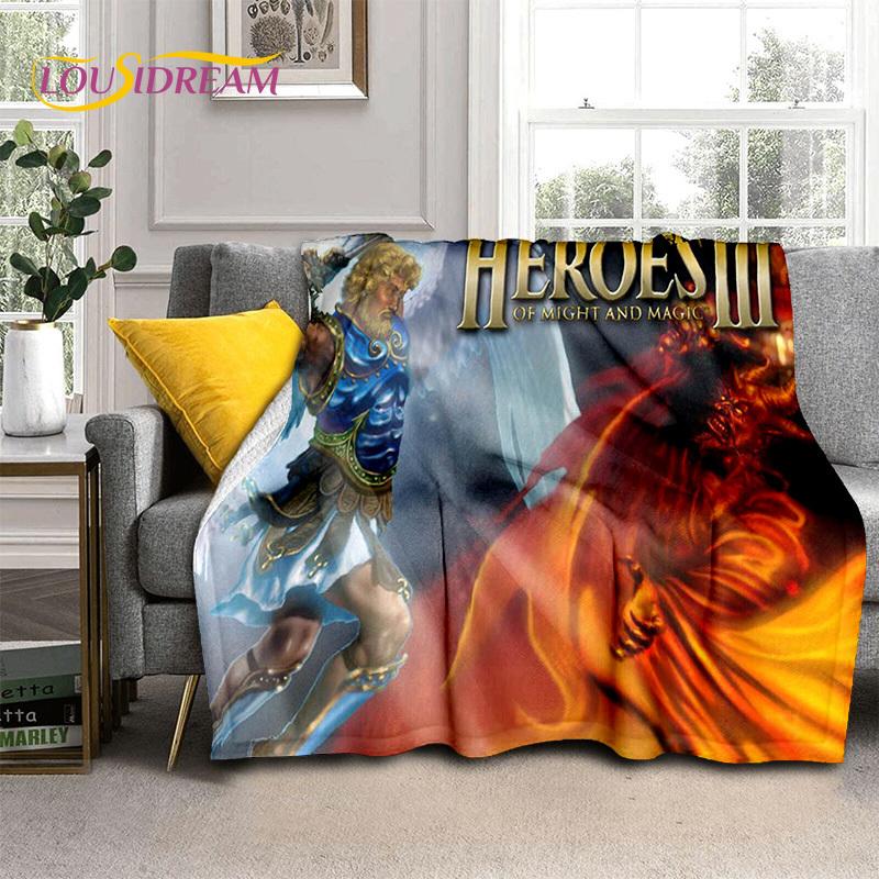 HD Heroes of Might and Magic Retro Game Soft Flannel Blanket,Throw Blanket Comfortable Blanket for Picnic Beds Sofa Home Bedroom