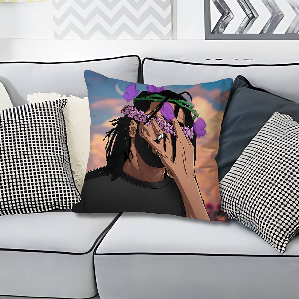 JJ Cole The FallOff Anime Celebrity Merchandise AllMatch Printed Pillow Case Sofa Car Office Room Decoration Protector