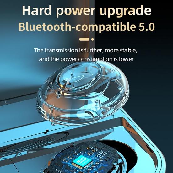 НОВЫЕ TWS Мини Bluetooth Наушники Стерео Звук Беспроводные Наушники Водонепроницаемая Спортивная Гарнитура Светодиодный Дисплей С Power Bank