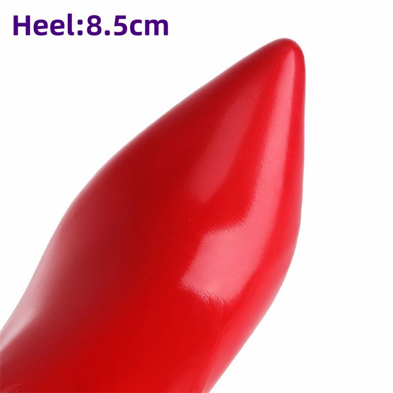 Модные эластичные высокие сапоги 2024 года, трендовые брюки, комбинезон из лакированной кожи, длинные сапоги на очень высоком каблуке, классная обувь для вечеринок и танцев в ночном клубе