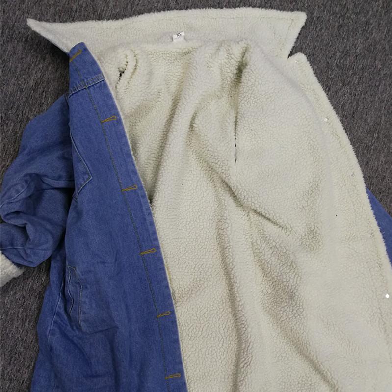 Зимние утолщенные длинные бархатные джинсовые плащи, зимние длинные плащи для женщин, однобортные дизайнерские джинсовые пальто