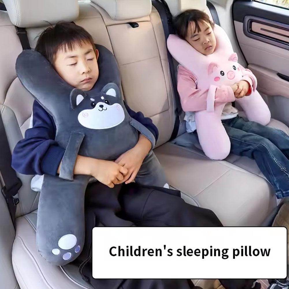 Car children's pillow With Seat Belt Safety Sleep Aid Prevent Leaning Head Back Seat Sleeping Comfort During Distance Travel