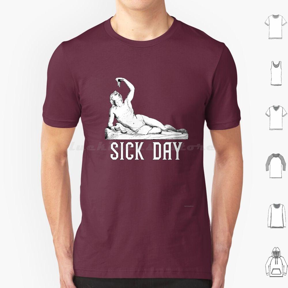 Sick DayLounging Bacchus T Shirt Cotton Men Women DIY Print Bacchus Sick Day Sick Grapes Lounge Chill Be Opulent Opulent Feed
