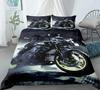Motorcycle Race Car Bedding Set Single Twin Double Queen King Cal King Size Bed Linen Set