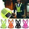 Elastic Cycling Reflective Vest with Phone Pouch Motorcycle Riding Waistcoat  Cycling