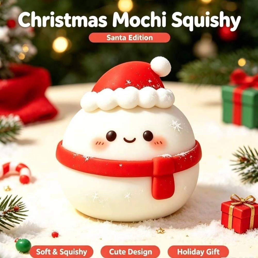 Slow Rebound Squeezeble Toy Slow Rising Christmas Squishy Toy Christmas Mochi Squishy Holiday Gift