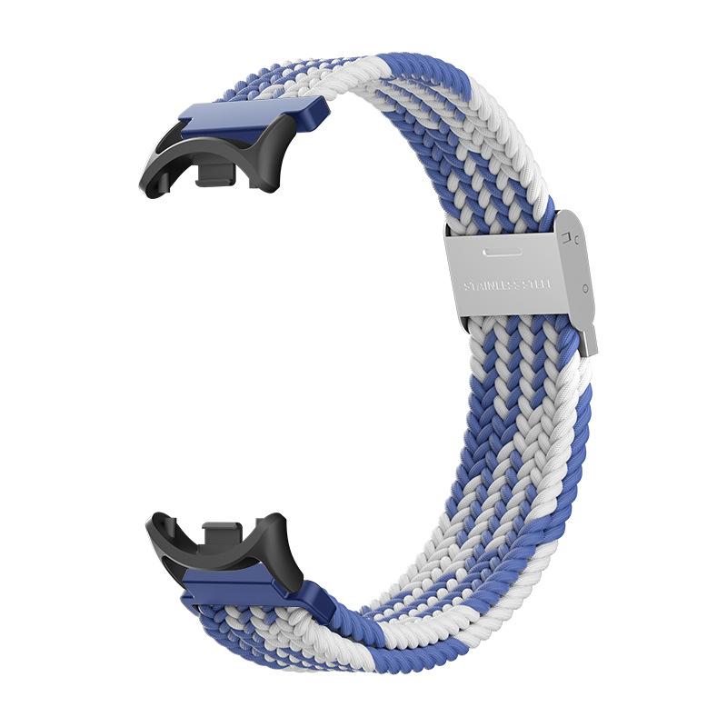 Braided Solo Loop for Xiaomi Smart Band 8 Bracelet Accessories Elastic Nylon Watchbands Replacement Correa Bracelet for Mi Band 8 Strap NFC