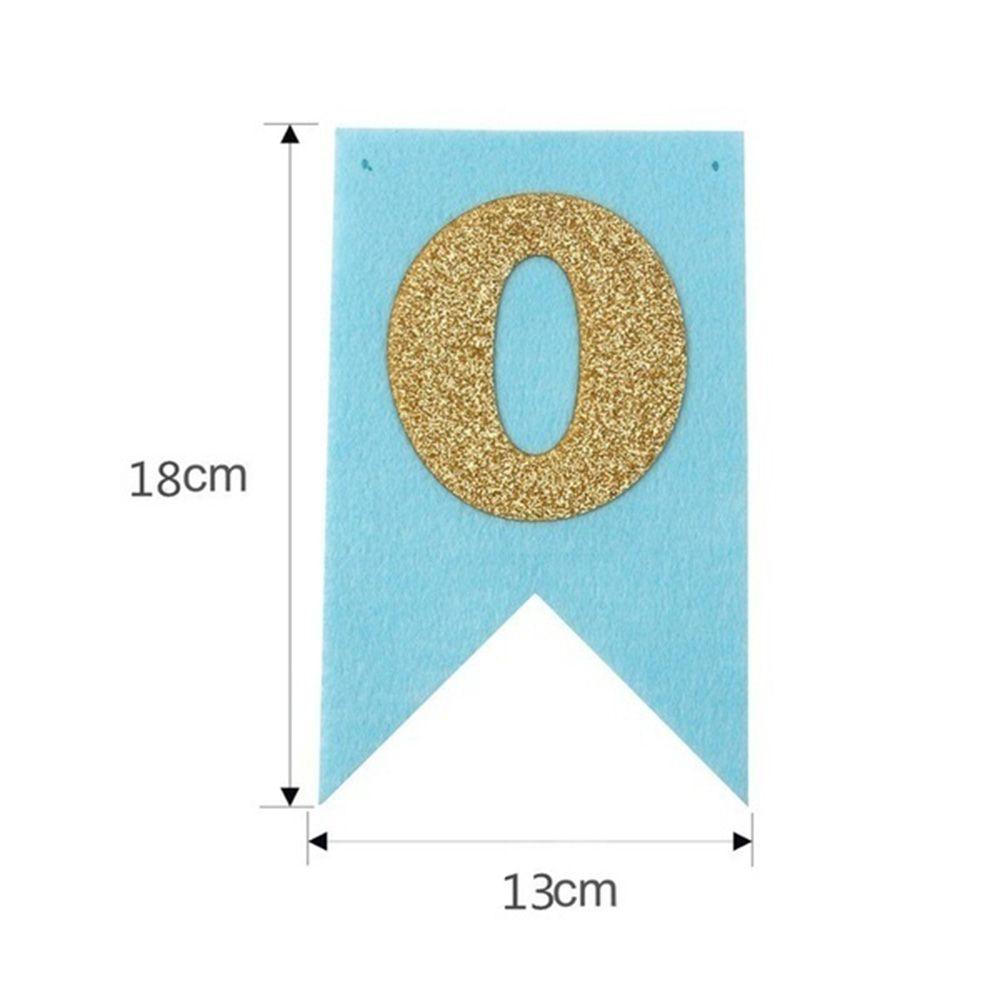 Prince Princess Gold Glitter ONE Hanging Flag 1st Birthday Party Decor Garlands Bunting Banner