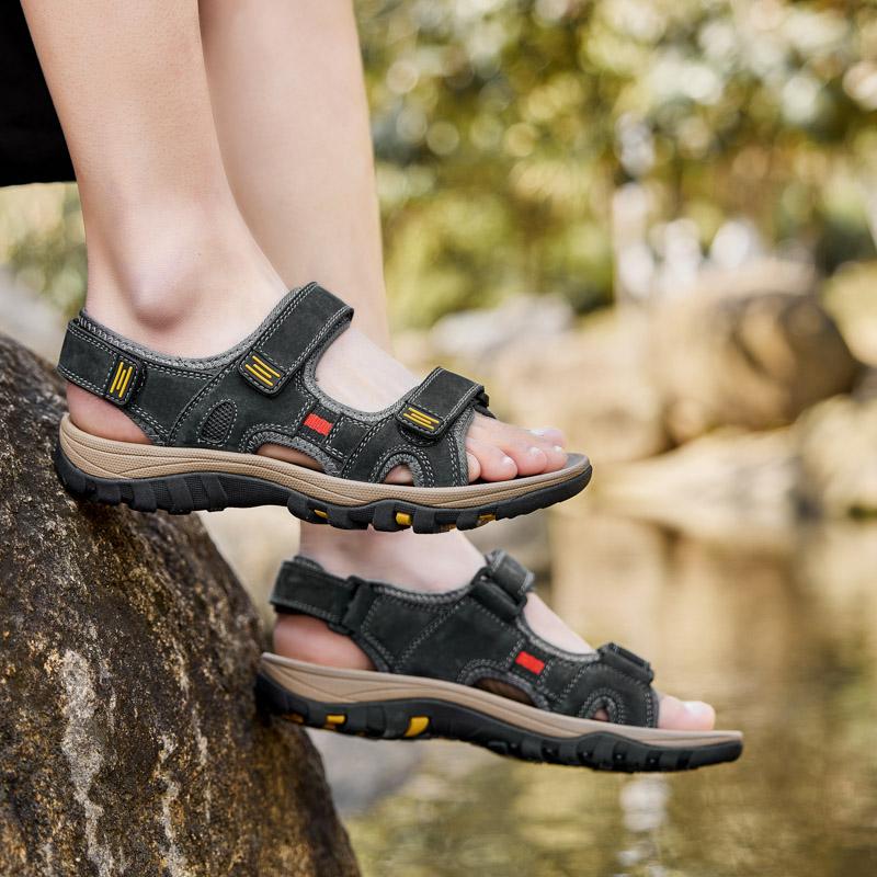 Модные классические мужские сандалии летние сандалии мужские уличные повседневные легкие сандалии модные мужские кроссовки размер 38-48