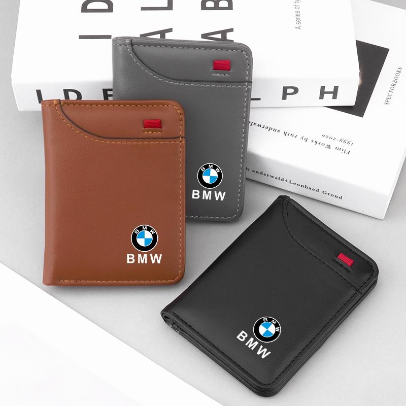 MXUI1 Car Iinterior Stickers Car Portable Wallet for BMW M Power X1X2 X3X5 X4 X6 X7 1 3 5 6 7 Series F40 E60 E90 F10 F15 F30 G20 G30
