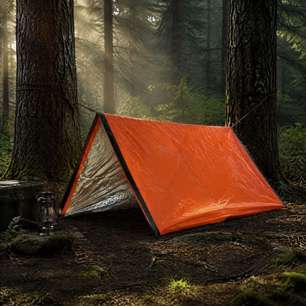 Foldable Outdoor Sleeping Bag Keep Warm Compression Pouch Emergency Survival Tent Backpacking