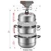 maxcook MCZ047 32 см 3-слойная пароварка и суповая кастрюля из нержавеющей стали