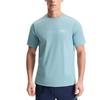 FILA Cycling Casual Solid Color Letter Short Sleeve T-Shirt Men Tops Stone-Blue A11M528108F-LB