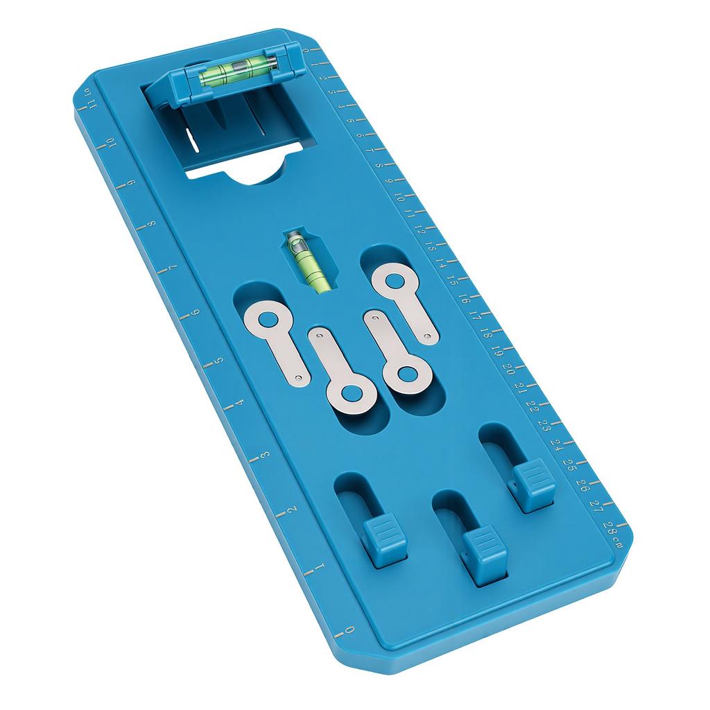 Picture Hanging Tool with Level Plastic Precise Frame Positioning Tool Alignment Ruler for Photo Art Painting Wall