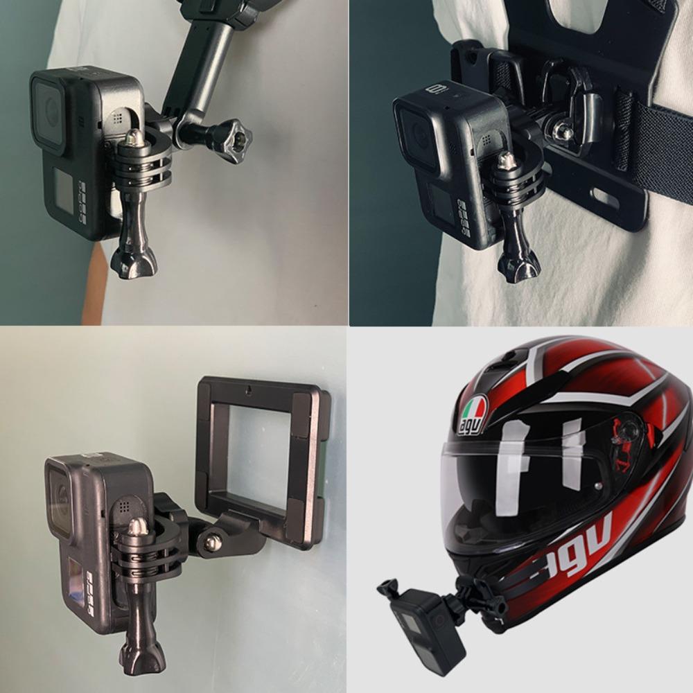 11/10/9/8 Action Camera Accessories Motorcycle Helmet Vertical Bracket Adapter Chin Mount Holder