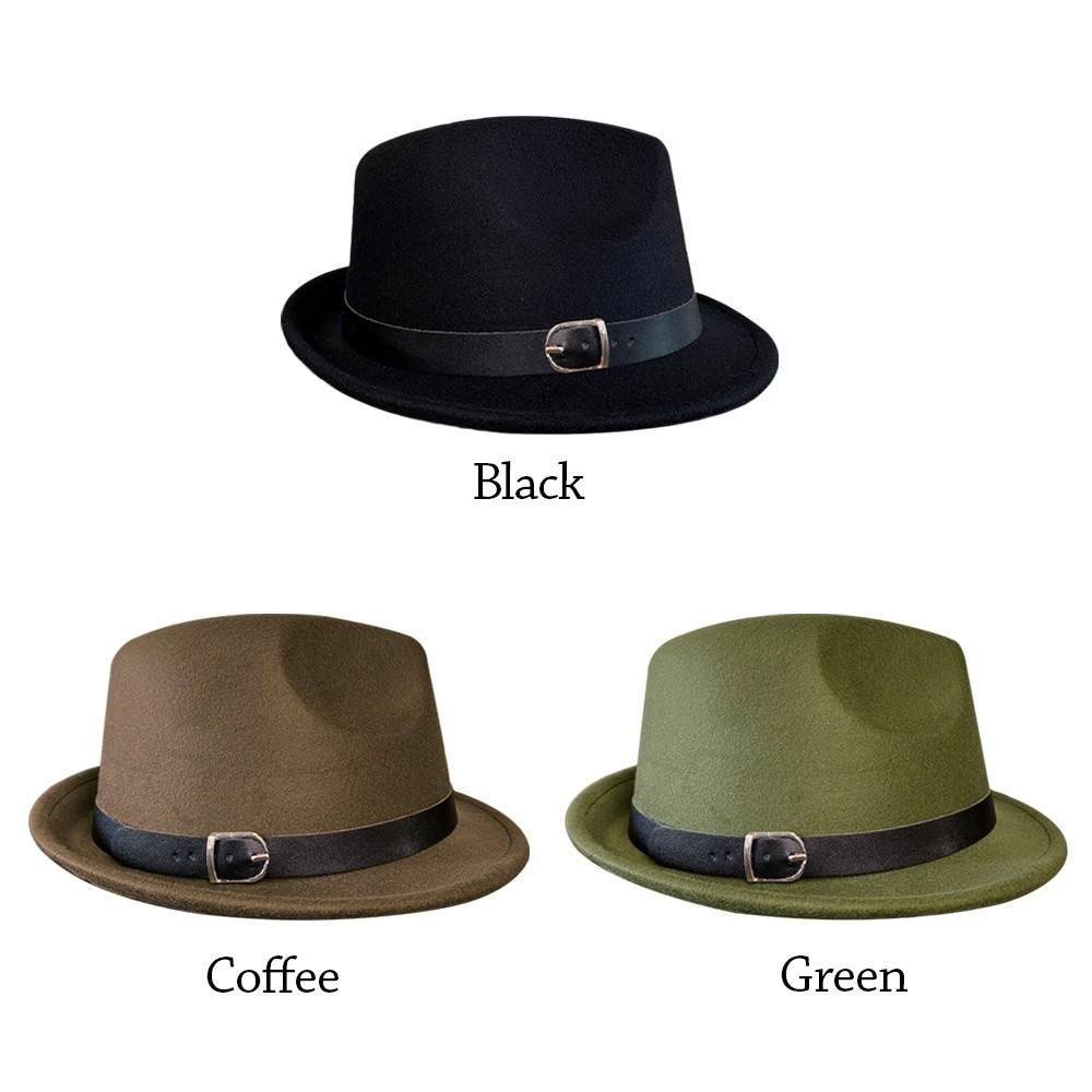 Short Brim Bucket Hats Felt Fabric Trilby Hat New Panama Hats Winter Season