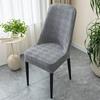 Elastic Half Round Dining Chair Cover Large Arc Universal Seat Back Cushion Set for Home Use
