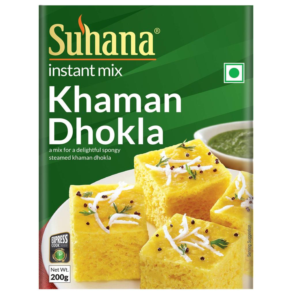 Suhana Khaman Dhokla Mix 200g Box Instant Mix - Pack of 2