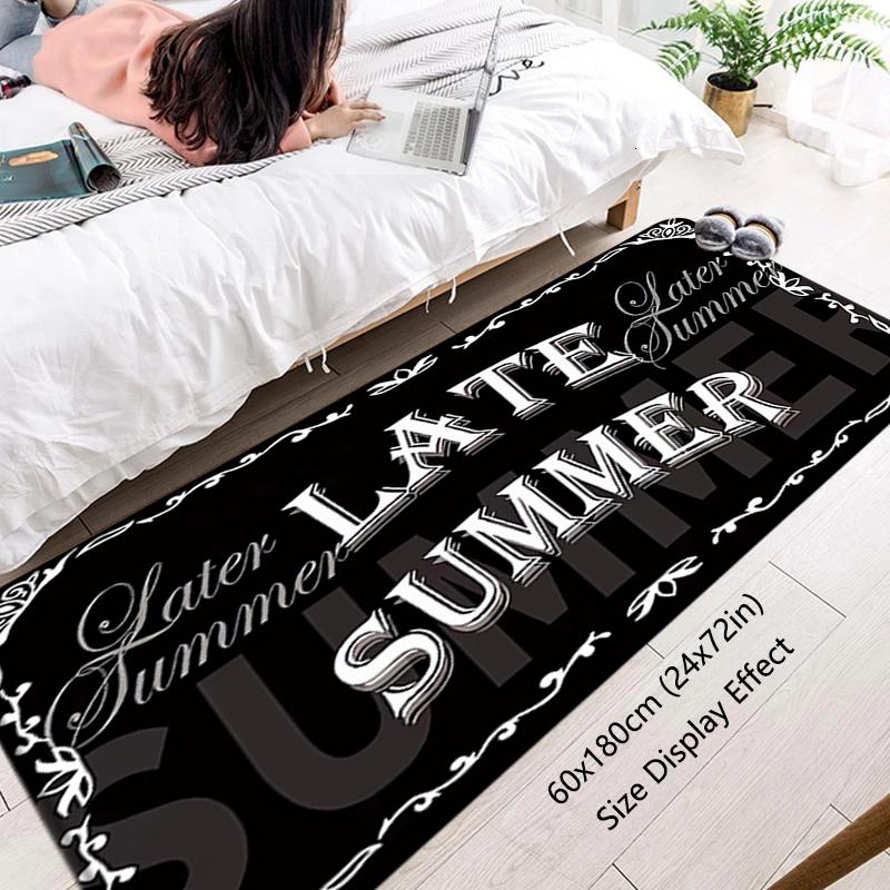 Inside Carpet Black Personality Entrance Doormat Living Room Rugs Foot Carpets Bathroom Rug Floor Mats Non-slip Hallway Mat