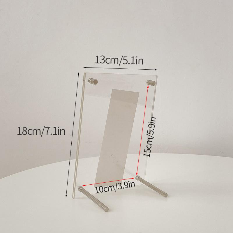 Acrylic Photo Frame Picture Frame Photo Card Holder Photocard Display Stand Room Desktop Decor Office Desk Decor Marco De Fotos