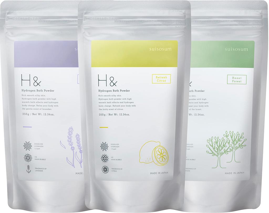 Ashand Highly Concentrated Hydrogen Bath Salts Lavender Citrus Forest 350g of Gift Measuring Spoon H& & & (Set 3) [Domestic Included]