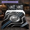 Manchester City Pattern 3 Pieces Bedding Set Soft Microfiber Duvet Cover with Pillow Cases for Bedroom