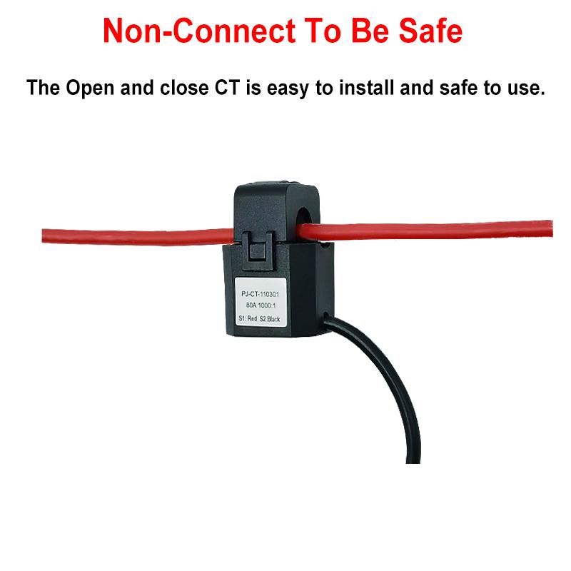 Smart ZigBee Energy Meter Bidirection 1, 2 Channel with Current Transformer Clamp App Monitor Power 80A 110V/240V 50/60Hz