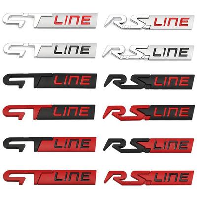 3D автомобильный металлический значок RS GT Line, эмблема, наклейки, наклейка для Renault Clio Megane Scenic laguna Logan Koleos Sandero Safrane