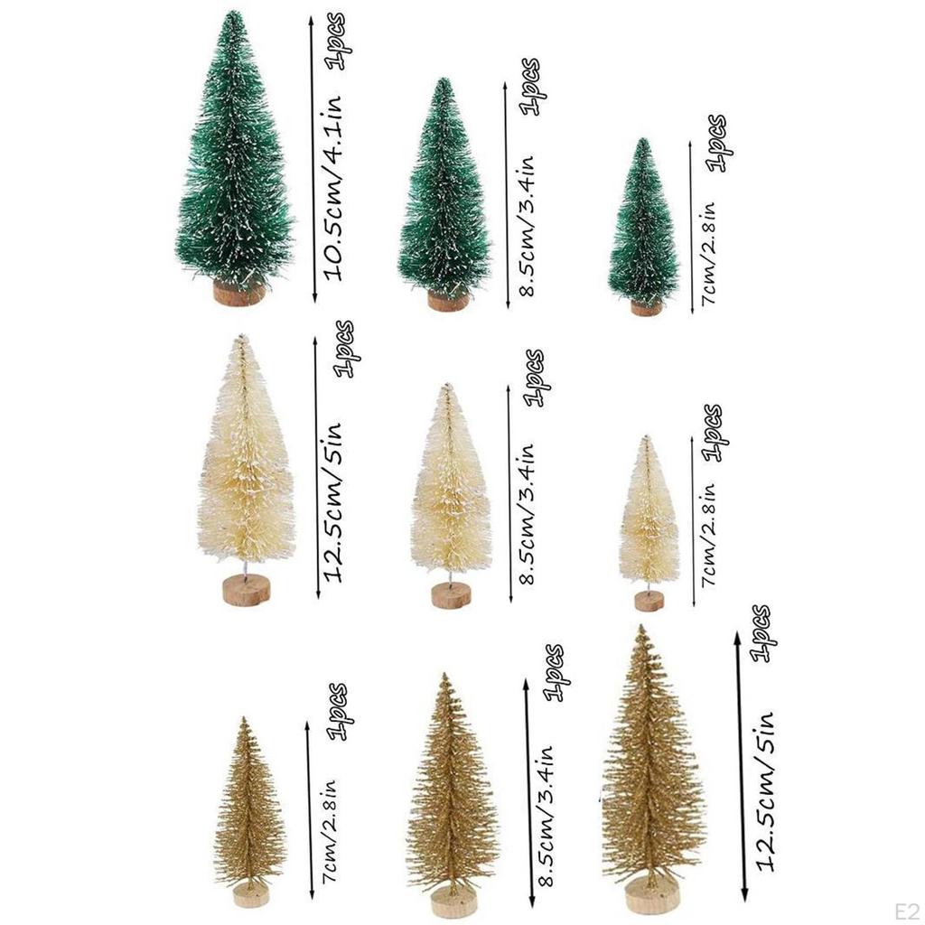 9шт искусственная новогодняя елка, мини-елка реалистичные украшения елочки для бутылок Рождество