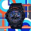 Casio LCD/Pointer Dual Display Series CITY BATTLE Trendy Sports Fingertip Gyro Set Quartz Movement Resin Strap Japanese and Korean GA-700CT-1APRT
