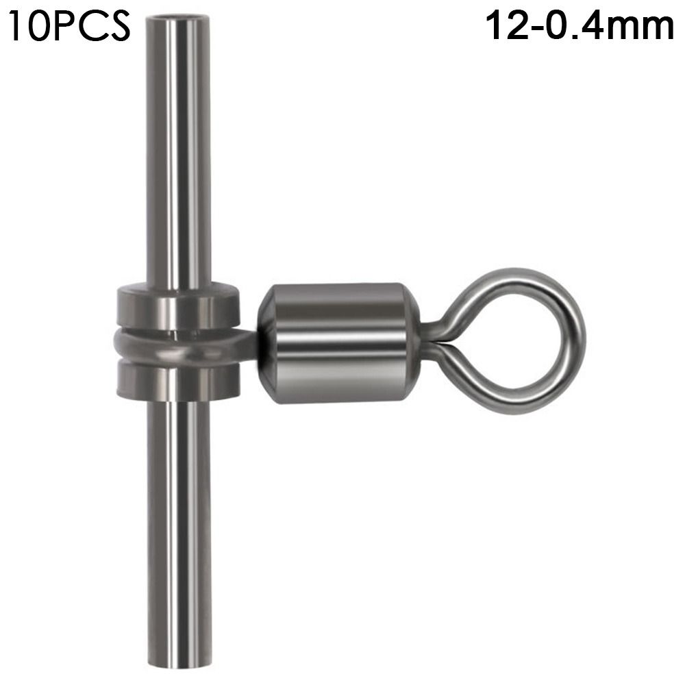 Brass Barrel Cross-line Brass Head 3 Way Connect Sleeves Rolling Swivel Tube Fishing Swivels