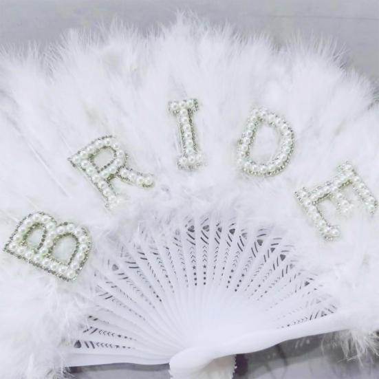 Винтажный складной веер из перьев, ручной веер для свадебной вечеринки, переносной летний веер, украшение для танцевального представления, аксессуары для вечеринок