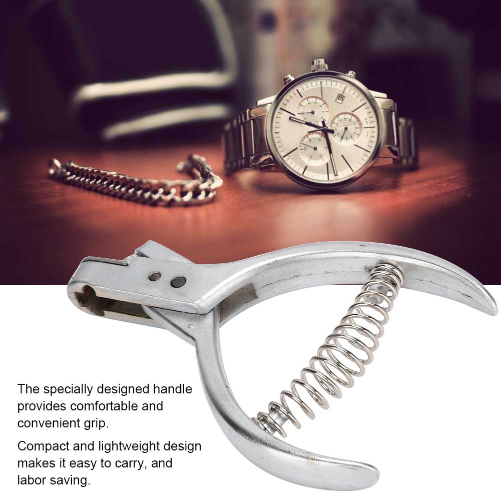 Плоскогубцы для резки ремешков для часов Инструмент для пробивки отверстий Аксессуары для ремонта часов