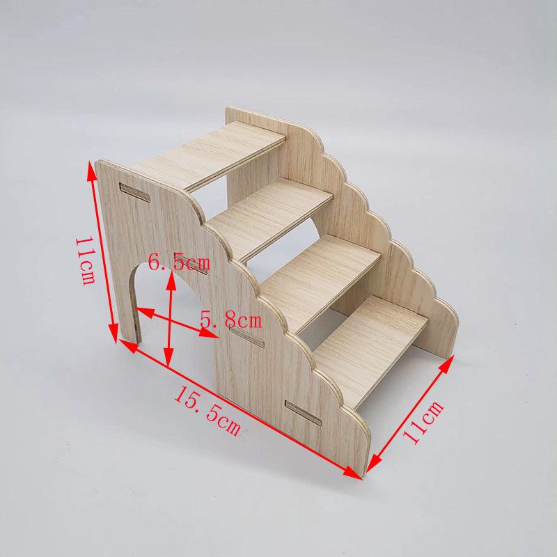 Hamster Solid Wood Villa: Nest, Hideaway, Toy & Ornament for Small Pets