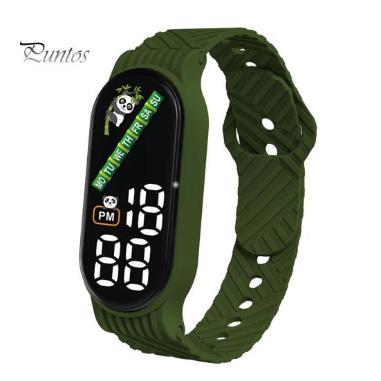 Fashion LED Sports Watch for Students Waterproof Multicolor Electronic Wristwatch with Soft Silicone Strap Stylish Gift for Men Women