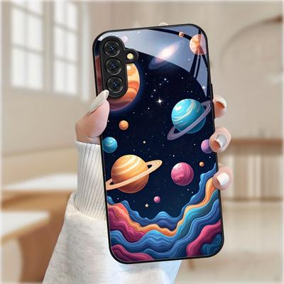 SimplicityTrend Изысканная роскошь Высококачественный чехол для телефона Стеклянный чехол для телефона для Samsung Galaxy S26 S25 S24 S23 S22 S21 FE, Ultra, Plus