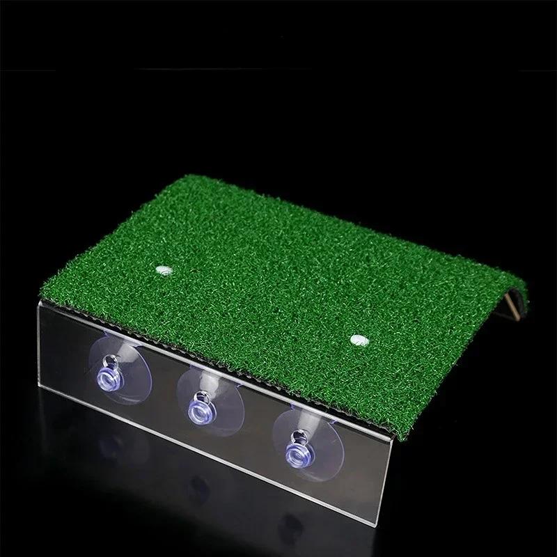 Бытовые удобства Платформа для купания черепах Плавучий остров для черепах Аквариумный моховой остров Рама для лазания черепах Аксессуары для газона