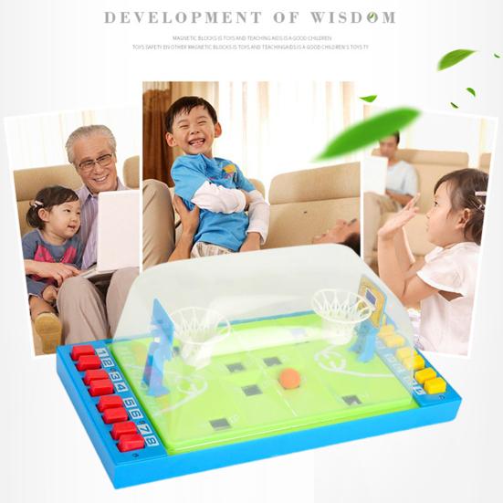 Basketball Board Game 2 Players Interactive Educational Finger Push Basketball Launching Toy