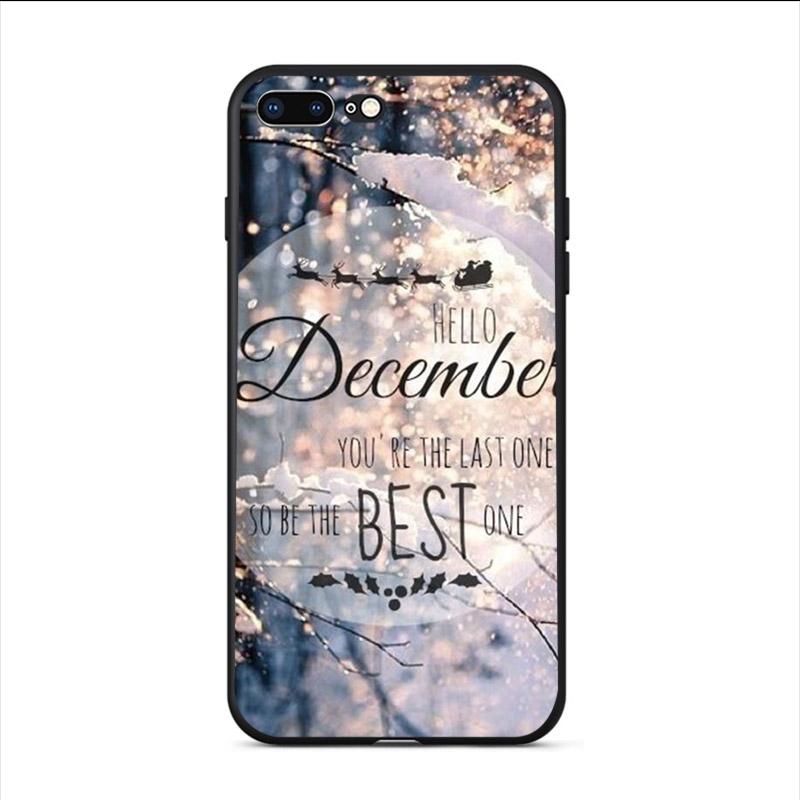 Твердый чехол для телефона для iPhone XS 11 Pro Max 13 12 Mini Мобильная накладка SE 2020 6S 6 7 8 Plus 5S 10 X XR Зимний пейзаж Чехол Coque