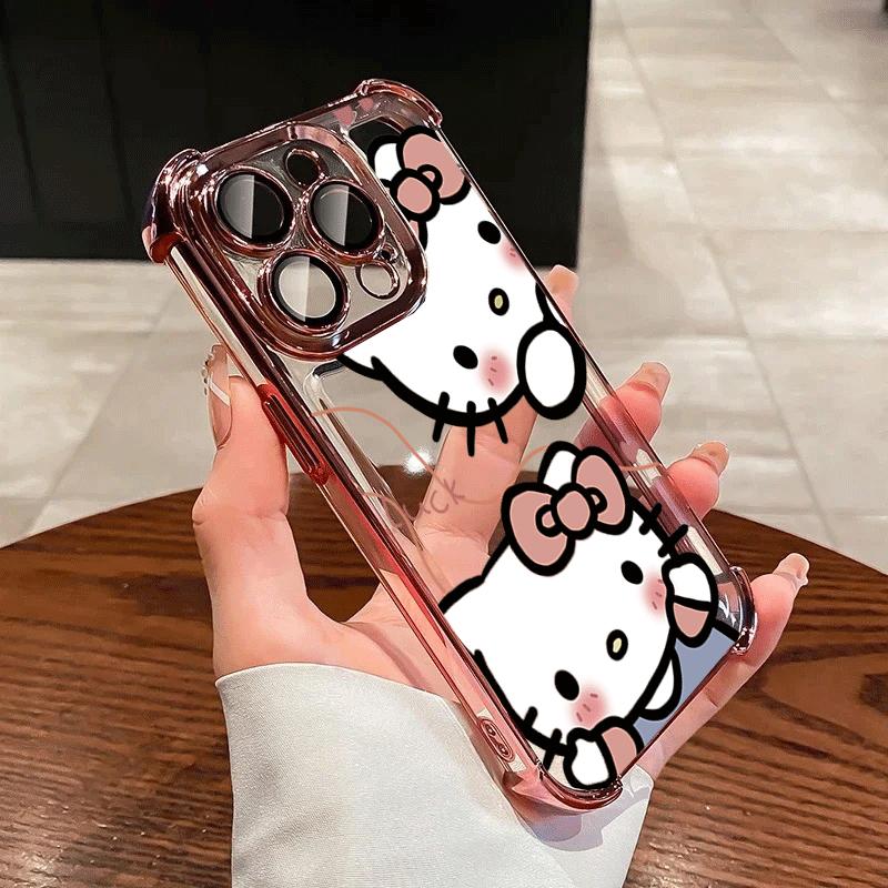 Case For Samsung Galaxy S26 S25 Ultra A57 A56 A16 A54 A55 A07 A35 S24 S23 Ultra Plus FE 5G Soft Hello Kitty Shockproof Casing