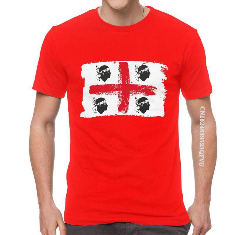 Sardinia Sardegna Flag Italy T Shirts Funny Italian Pride Tshirt Hip Hop T Shirt Men Oversized Tee Harajuku Fast Shipping