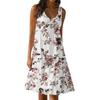 Женские повседневные летние платья без рукавов, весеннее лоскутное бохо-цветочное коктейльное вечернее платье