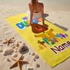 Custom Name Ultra-Soft Beach Towel with Hey Duggee Theme,Ideal for Pool - Camping, Diving - Perfect Travel Essential, Vibrant Beach Towel.