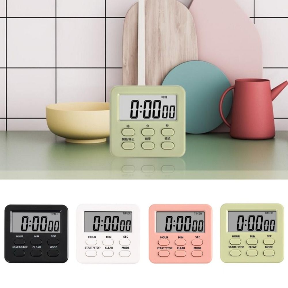 LED Display Alarm Clock Timer Multi-functional Countdown Timer Digital Kitchen Timer for Baking