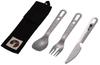 Captain Stag Spoon Cutlery Case Stainless Made In Knife, Fork, Set, 3-piece Set, Included, Steel, Japan, Tsubame-Sanjo, UH-3037